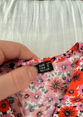 Çiçek Desenli Midi Bohem Elbise - Görsel 3