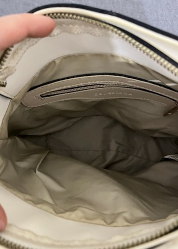 Minimalist Beyaz Deri Kadın Çanta - Görsel 5