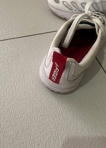 Beyaz Platform Topuklu Kadın Spor Ayakkabı - Görsel 2