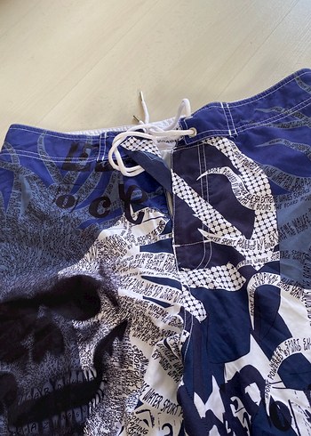 Erkek Koyu Mavi Mini Baskılı Mayo - Görsel 5