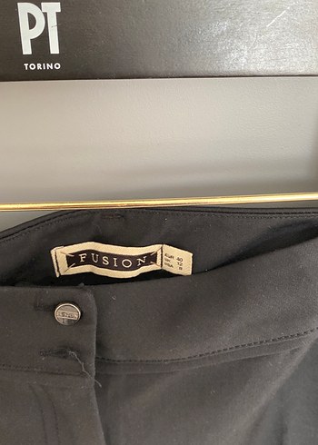 Lacivert Kadın Kumaş Pantolon - Kemerli, Ofis Şıklığı - Görsel 4