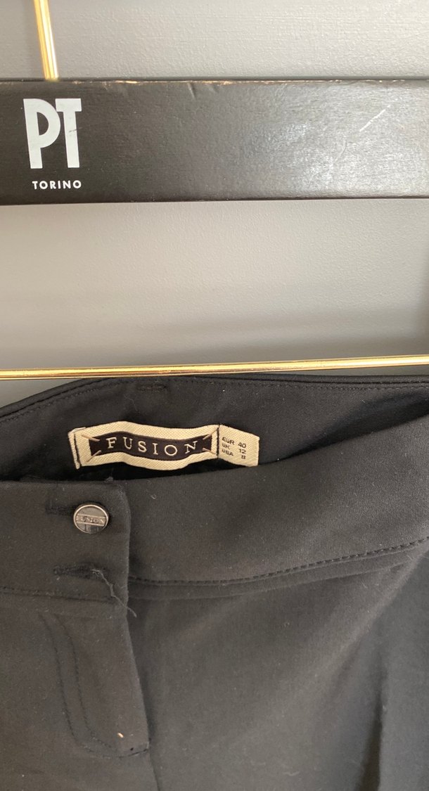 Lacivert Kadın Kumaş Pantolon - Kemerli, Ofis Şıklığı - Görsel 4