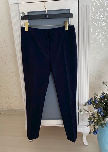 Lacivert Kumaş Kadın Pantolon - Görsel 5