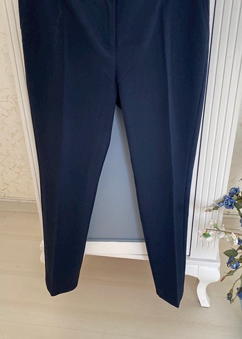 Lacivert Kumaş Kadın Pantolon - Görsel 2