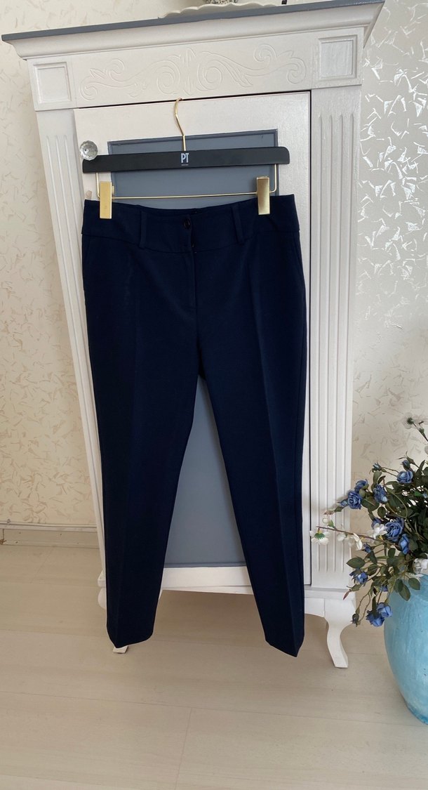 Lacivert Kumaş Kadın Pantolon - Görsel 5