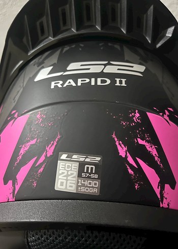 Siyah-Pembe LS2 Motosiklet Kaskı - Görsel 6