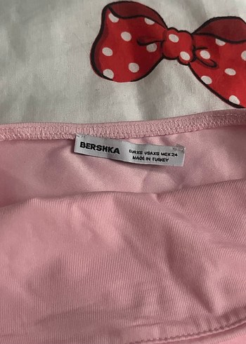 Straplez pembe crop - Görsel 2