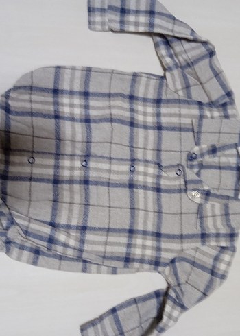 Gri Ekose Uzun Kollu Bebek Takımı - Görsel 2