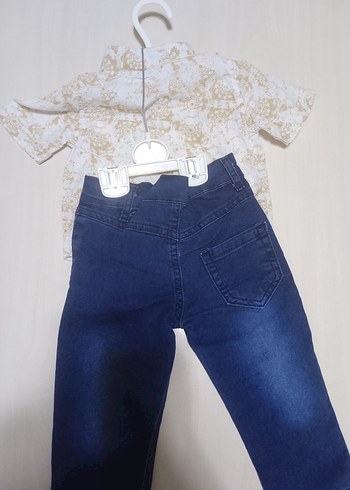 erkek bebek gömlek pantolon takım - Görsel 3