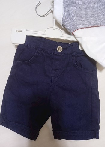 Gri Nakışlı Bebek Erkek Yelekli Takım - Görsel 4