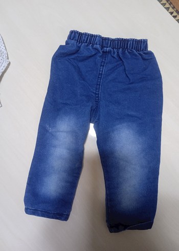 Erkek Bebek Beyaz Gömlek ve Kot Pantolon Takımı - Görsel 3