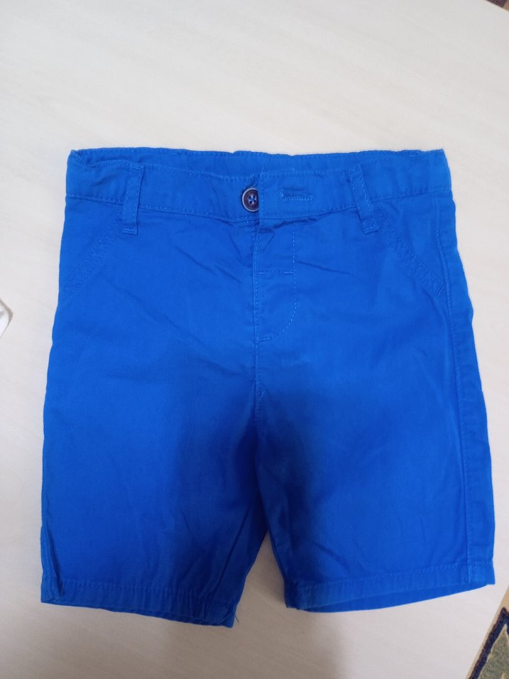 Renkli Baskılı Yaka Detaylı Erkek Bebek Takım - Görsel 5