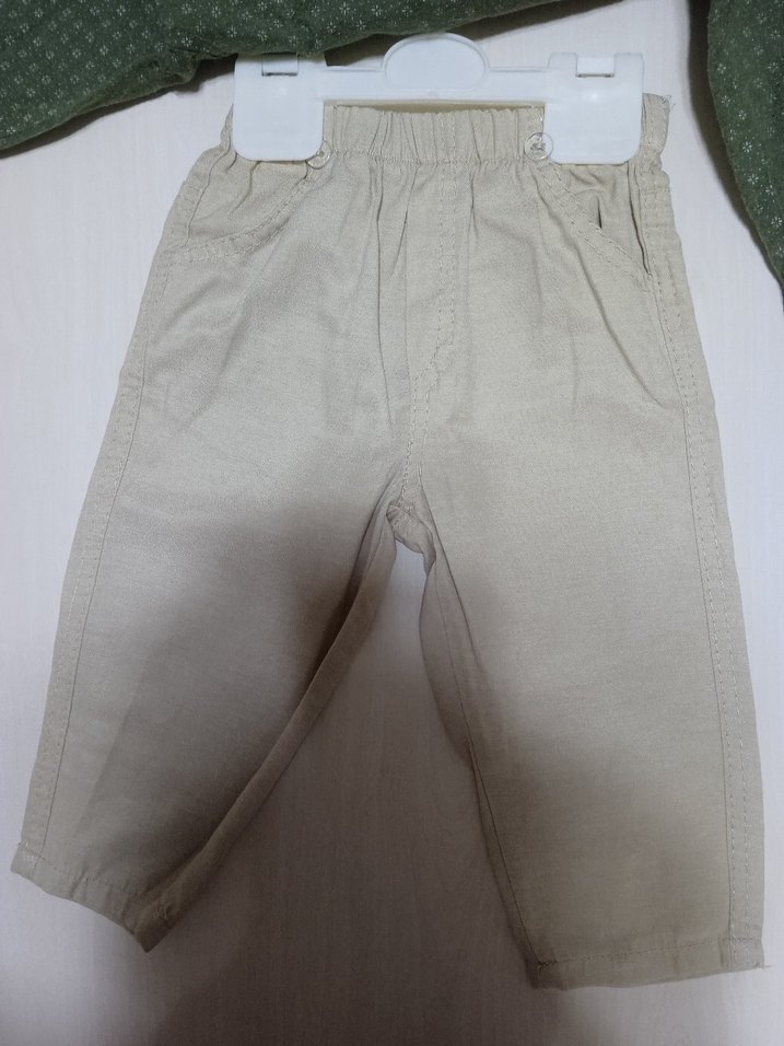 Uzun Kollu Düğmeli Erkek Bebek Takımı - Görsel 2