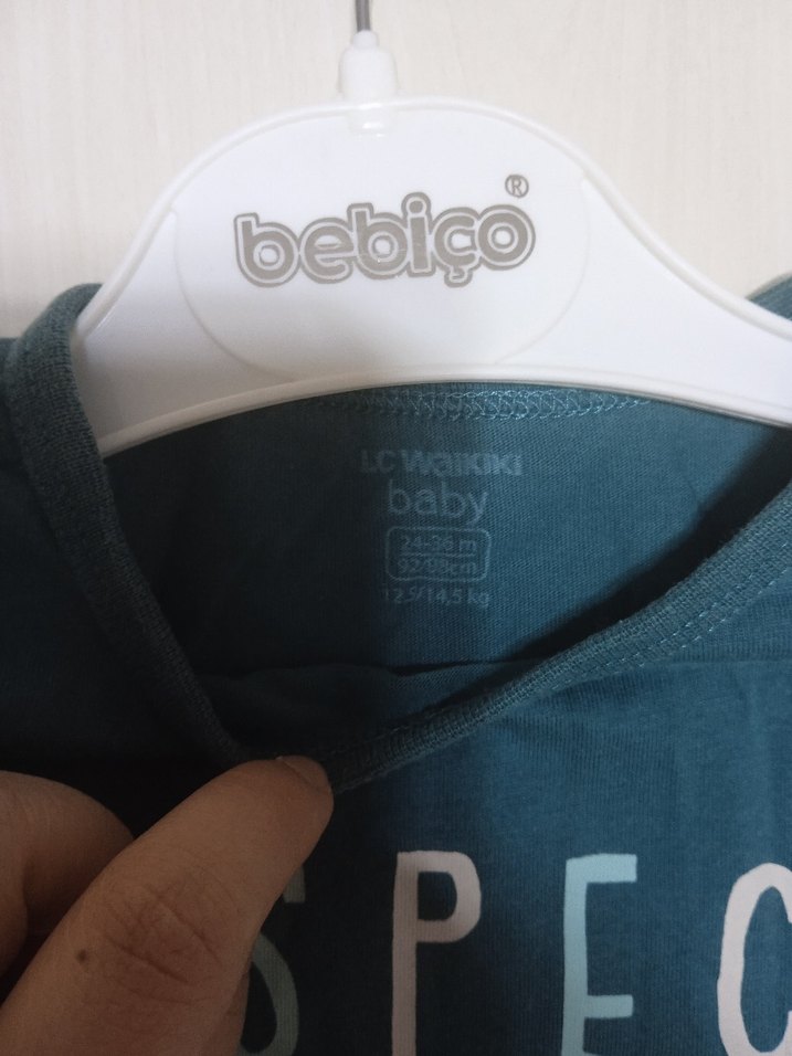 Turkuaz Kısa Kollu Erkek Bebek Tulum - Görsel 2