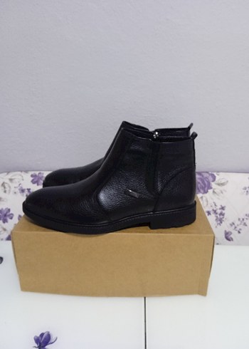 Erkek Siyah Minimalist Topuklu Bot - Görsel 2