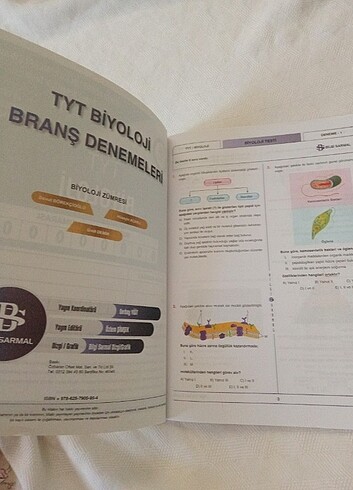  Tyt biyoloji branş denemesi 