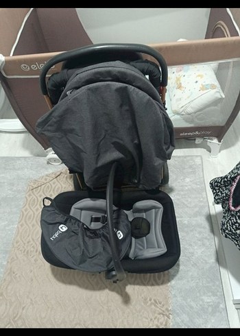 4 baby Gri Bebek Arabası+puset - Görsel 5
