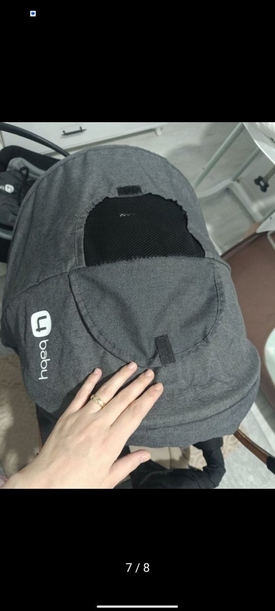 4 baby Gri Bebek Arabası+puset - Görsel 4