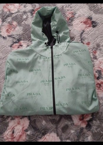 Kapüşonlu Fermuarlı yesil yagmurluk - Görsel 7