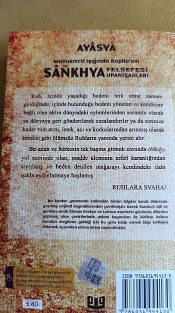  Sankhya Felsefesi Upanişadları Ayasya