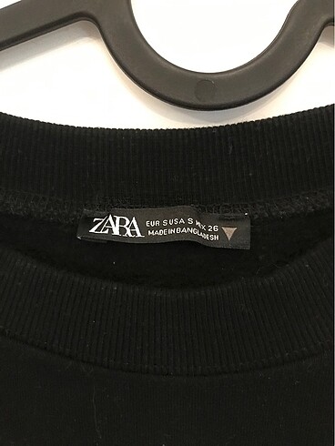 s Beden siyah Renk Zara Crop Sweatshirt