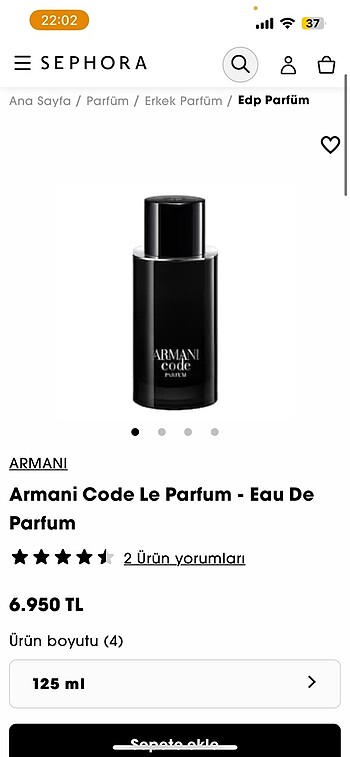 ARMANİ CODE LE ERKEK PARFÜM