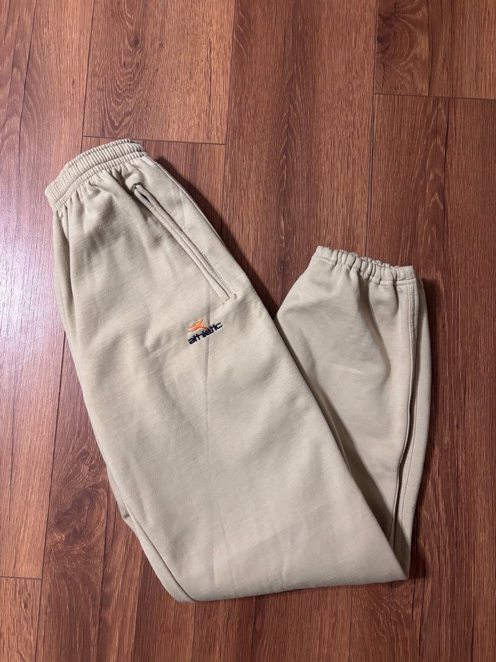 Bej Rahat Kesim Kadın Eşofman Altı orjinal - Görsel 3