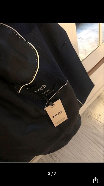 s Beden lacivert Renk Mango blazer