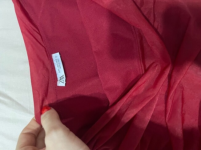 s Beden kırmızı Renk Zara elbise