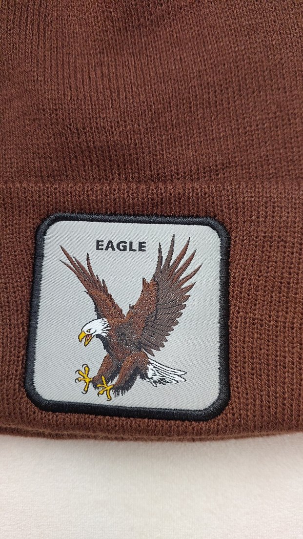 Kahverengi Örme Kadın Bere - Görsel 3