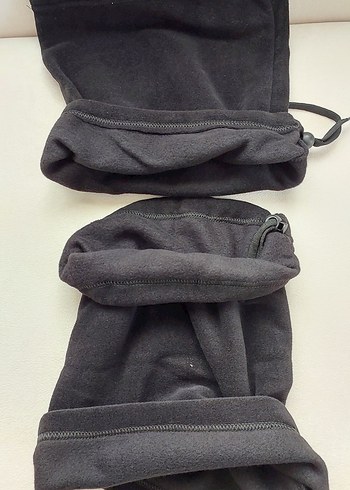 Siyah Örgü Parmaksız Eldiven ve Boyunluk Seti - Görsel 4