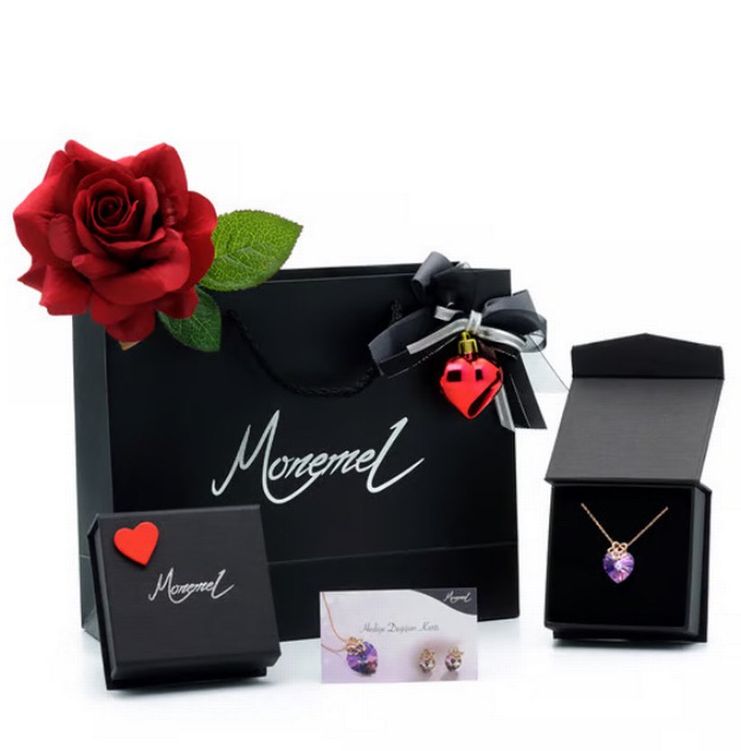 Çiçek sepeti swarowski kolye - Görsel 2