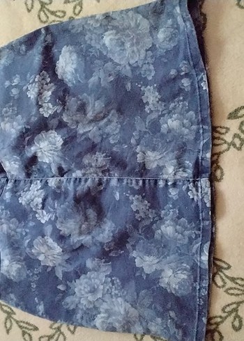 m Beden mavi Renk Düğmeli Mavi Midi Kot Etek