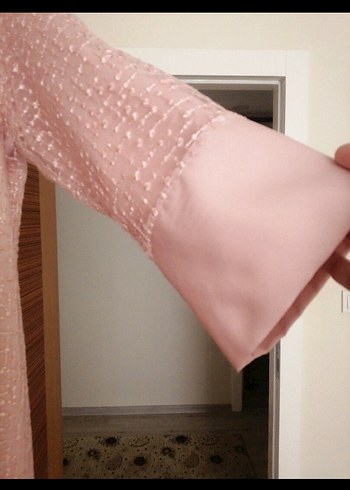 Pembe özel dikim sıfır abiye elbise