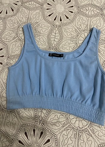 Mavi Kadın Mini Crop Top