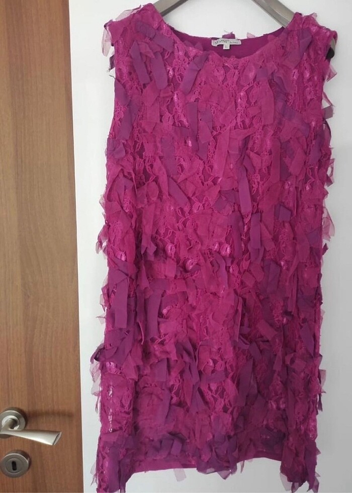 Fuşya elbise - Görsel 2