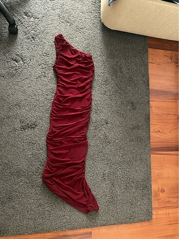 xs Beden bordo Renk Trendyolmilla Zagrep bordo abiye elbise
