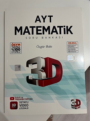 AYT MATEMATİK 3d soru bankası