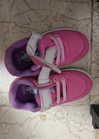 Kız Çocuk Pembe Baskılı Cırt Cırtlı Spor Ayakkabı - Görsel 2