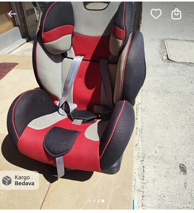 Kırmızı Gri Çocuk Araç Koltuğu - Görsel 3