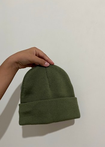 Kadın Haki Basic Street Wear Bere