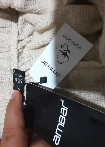 Diğer Bej Keten Fırfırlı Mini Etek