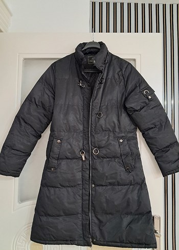 Siyah Uzun Şişme Mont - Görsel 2