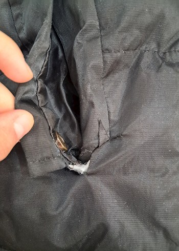 Siyah Uzun Şişme Mont - Görsel 7