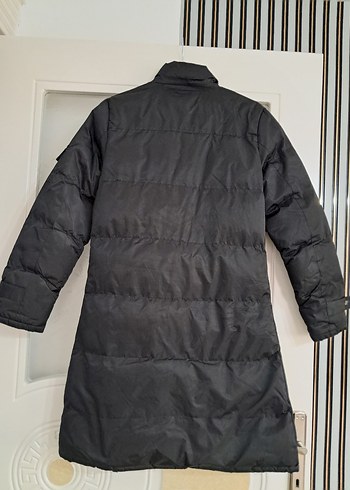 Siyah Uzun Şişme Mont - Görsel 4