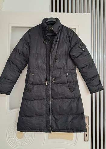 Siyah Uzun Şişme Mont - Görsel 3