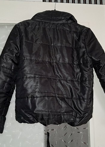 Kadın Siyah Şişme Mont - Görsel 4