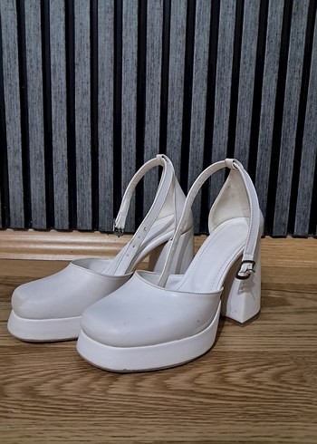 Beyaz Nişan Düğün Ayakkabısı - Görsel 2