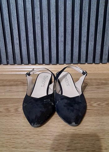 Klasik Siyah Tokalı Topuklu Kadın Ayakkabı - Görsel 3