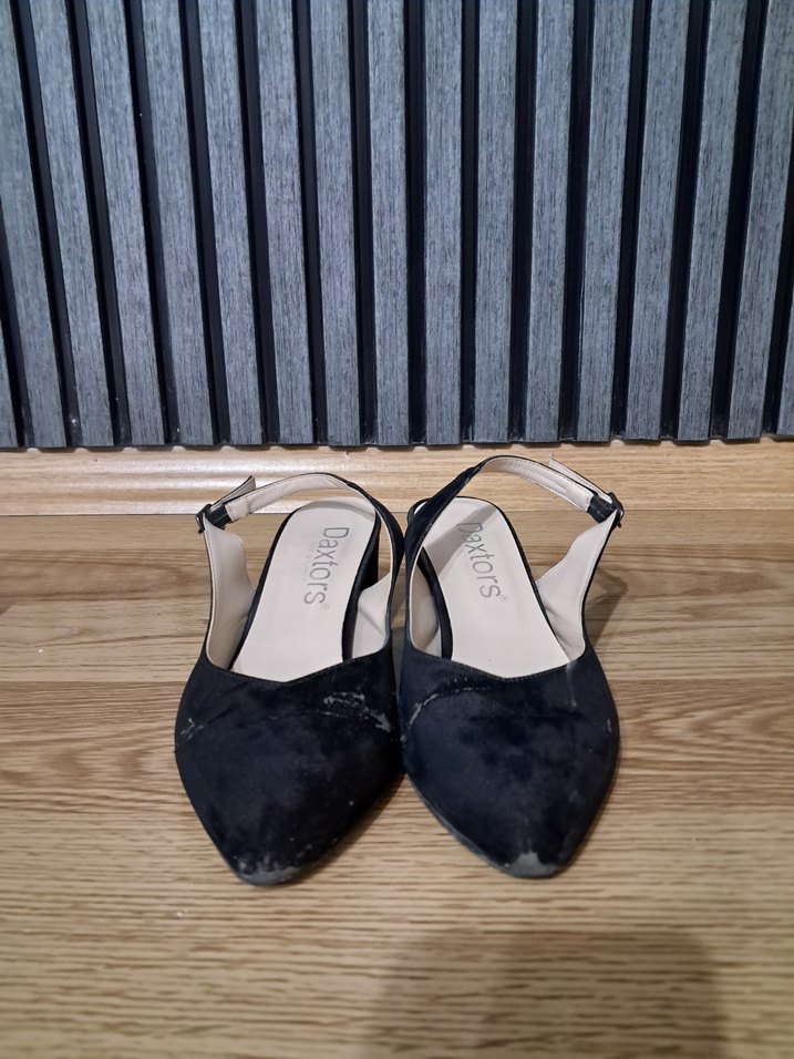 Klasik Siyah Tokalı Topuklu Kadın Ayakkabı - Görsel 3